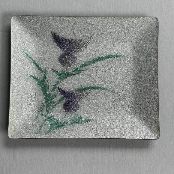 MCM Tutanka 5 pc cloisonné enamel trays • STUNNING • excellent condition • Japan - Picture 12 of 14